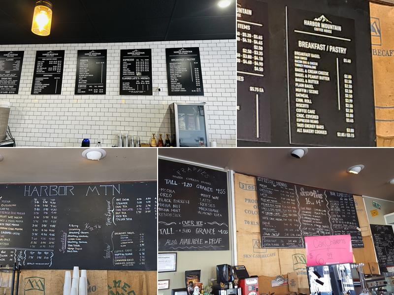 Harbor Mountain Coffee House Menu