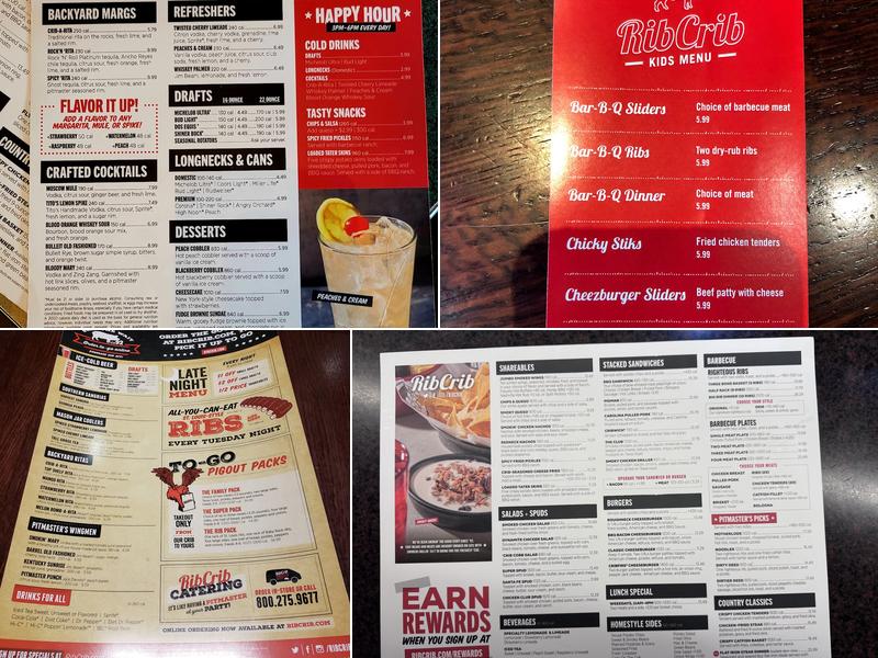 RibCrib BBQ Menu