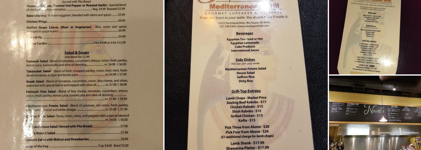 Nawal's Mediterranean Grille Menu