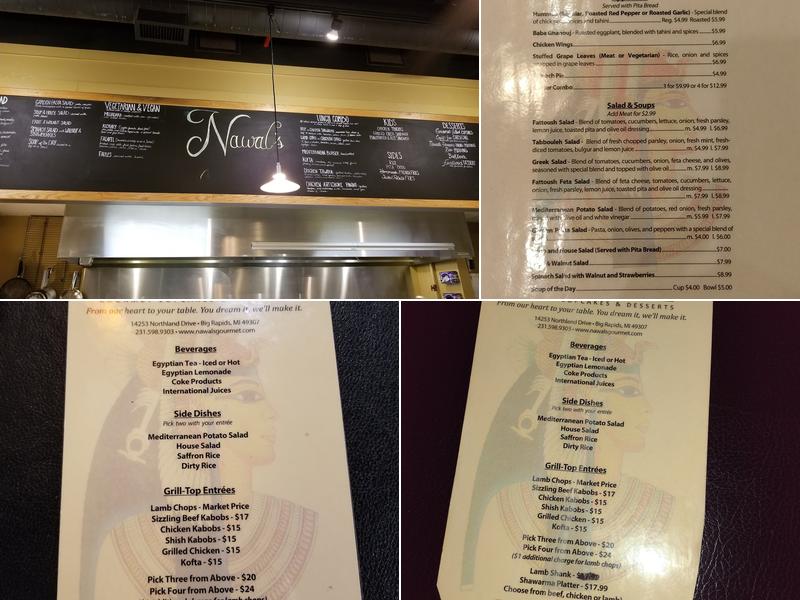 Nawal's Mediterranean Grille Menu