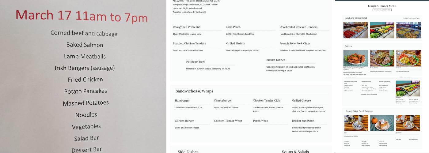 Mrs Yoders Kitchen Menu