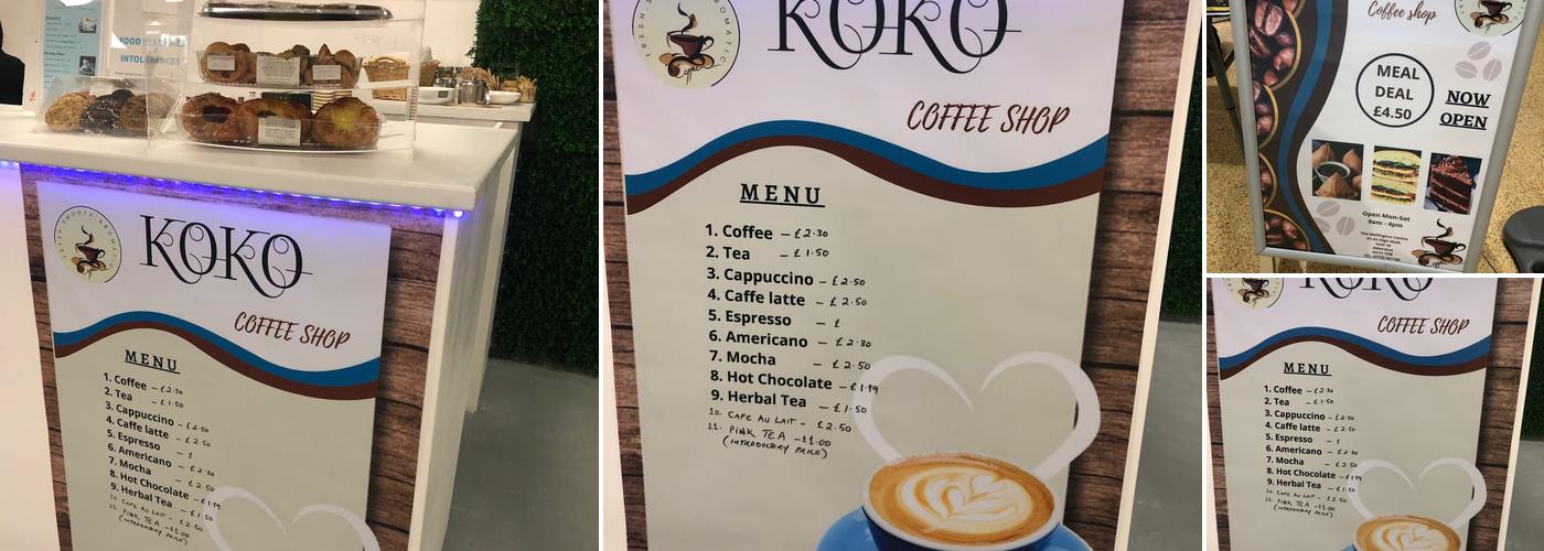 KoKo Coffee Shop Menu