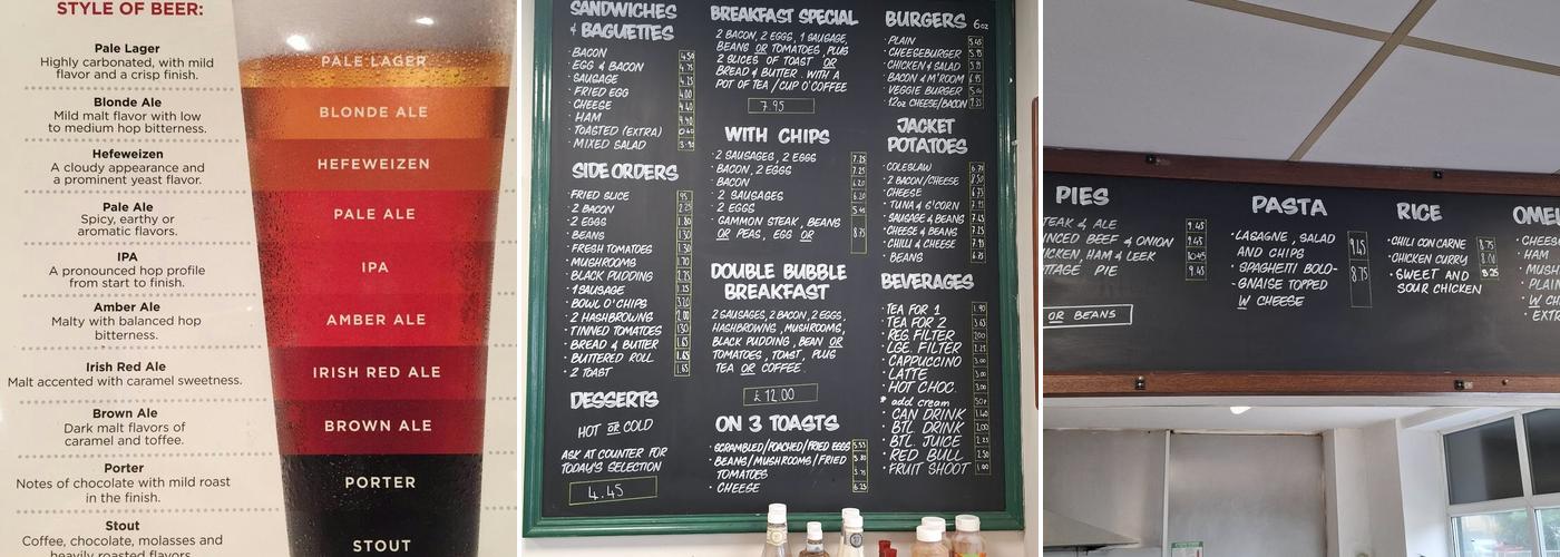 The Tea Pot Cafe Menu