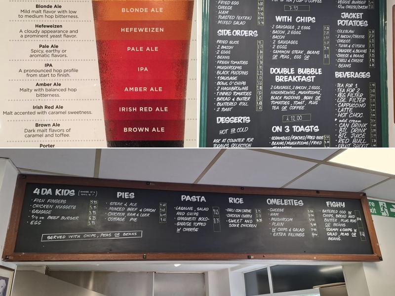 The Tea Pot Cafe Menu