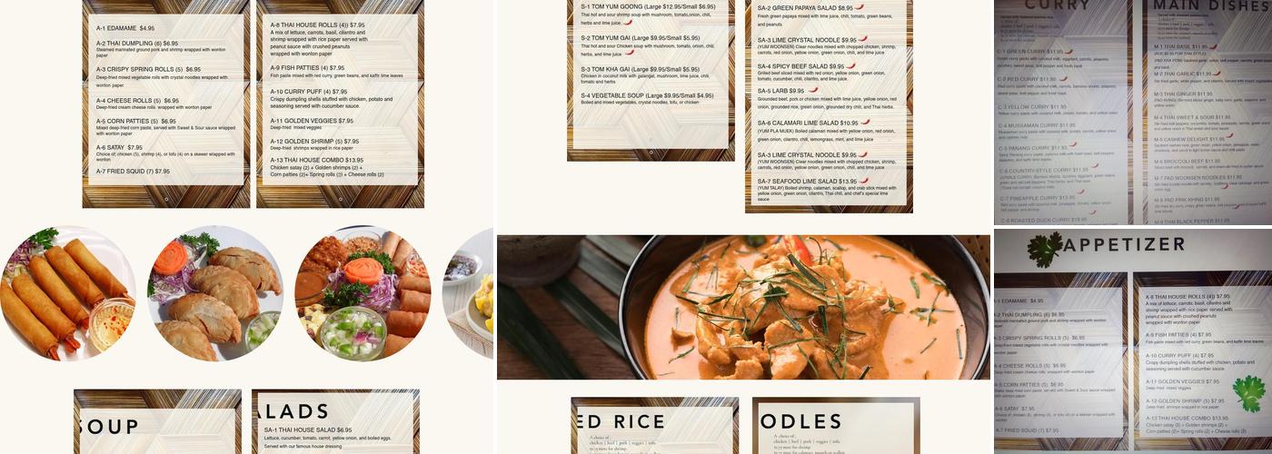 Thai House Restaurant Menu