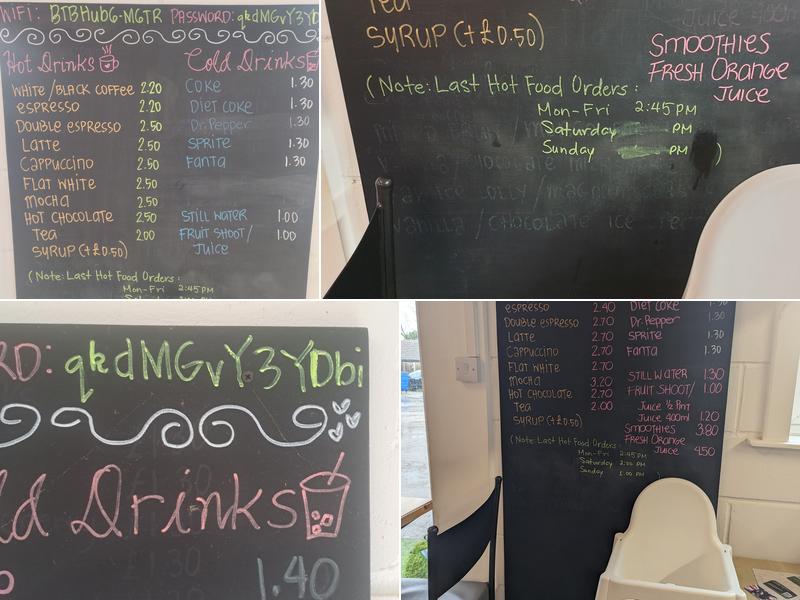 West End Farm Cafe Menu