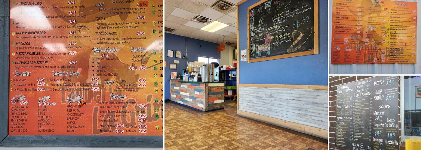 La Gringa Joshua Menu