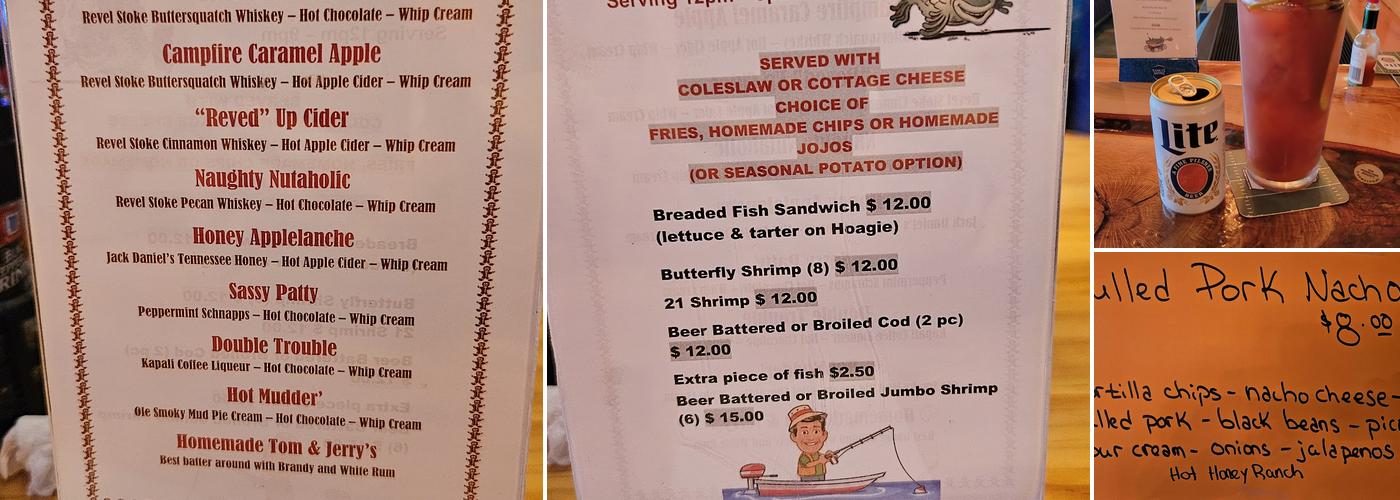 Sportsman's Lodge Bar & Grill LLC Menu