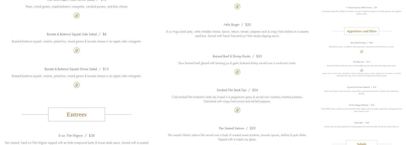 Helix Menu