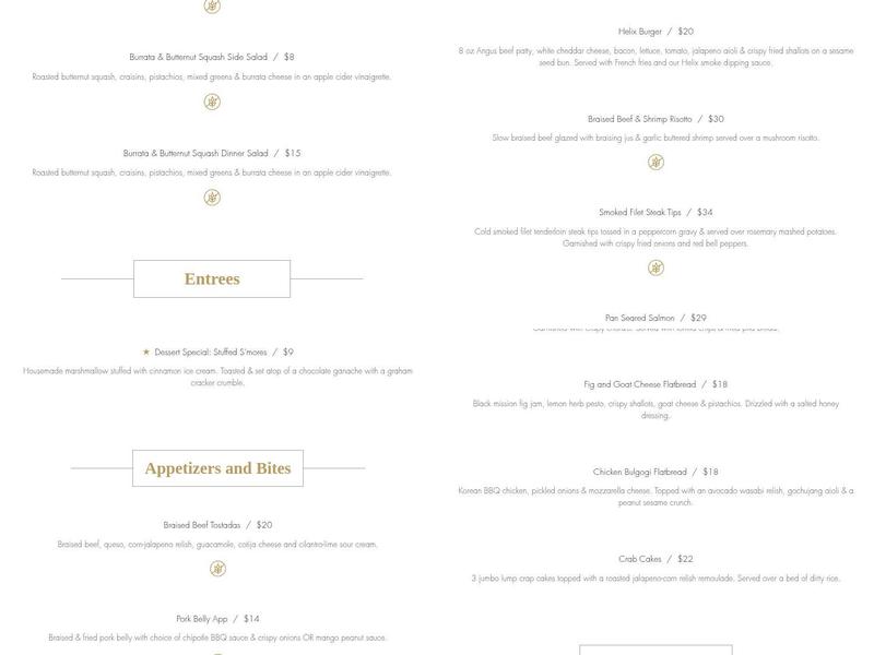 Helix Menu