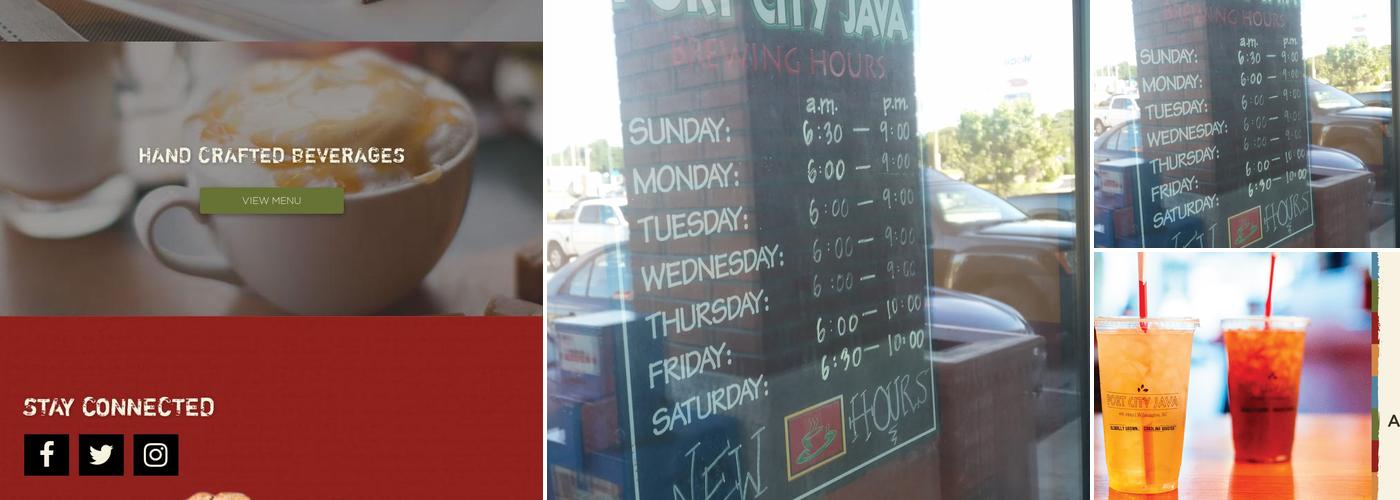 Port City Java Menu