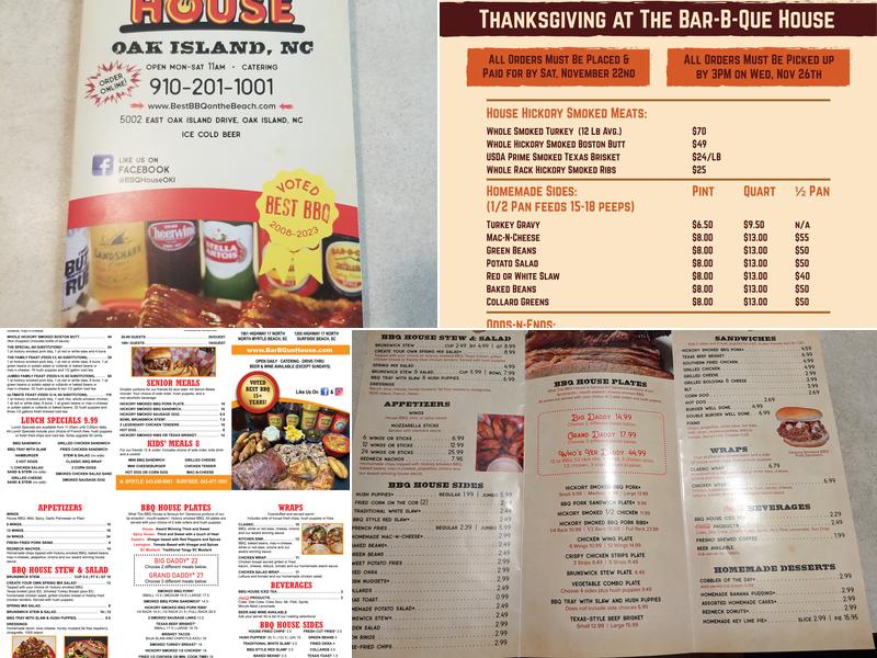 BBQ House Menu