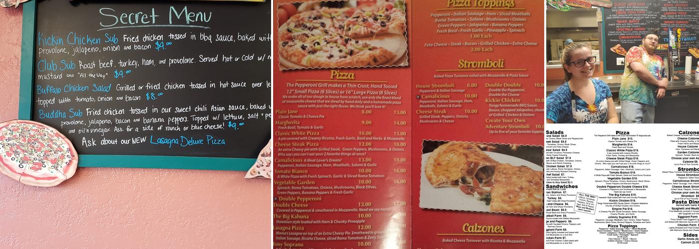The Pepperoni Grill BSL Menu