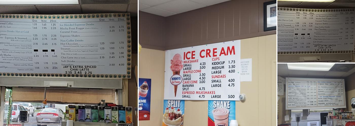 Coffee Central Menu