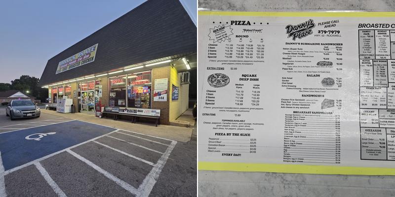 Danny's Place Menu