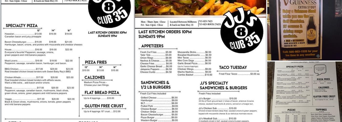 Pub 35 Menu