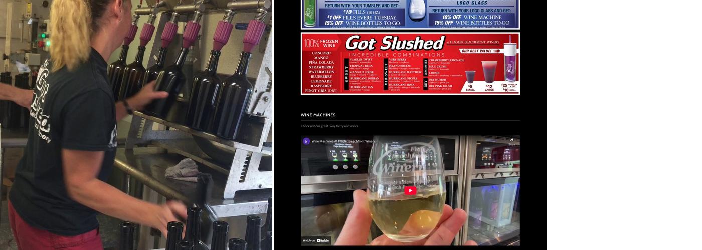 Flagler Beachfront Winery Menu