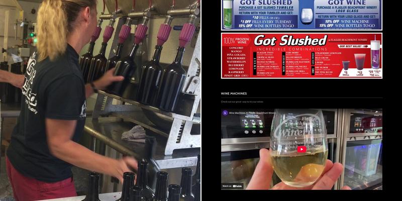 Flagler Beachfront Winery Menu