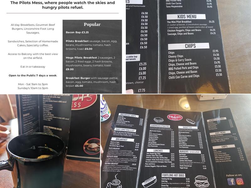 The Pilots Mess Menu