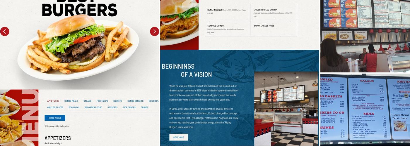 Flying Burger & Seafood Menu