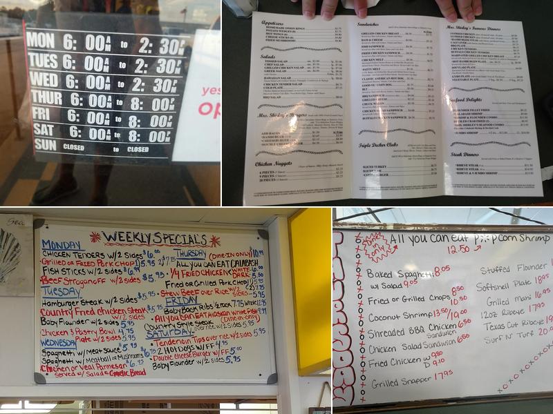 Frank & Shirley's Menu