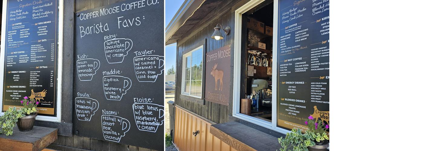 Copper Moose Coffee Co Menu
