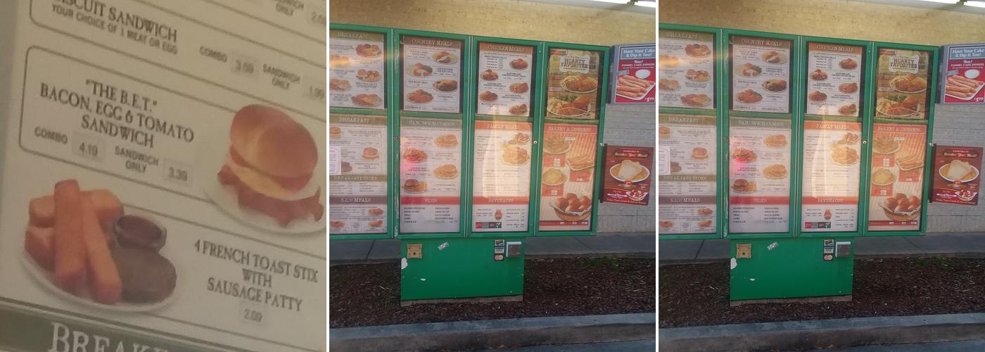 Grandy's Menu