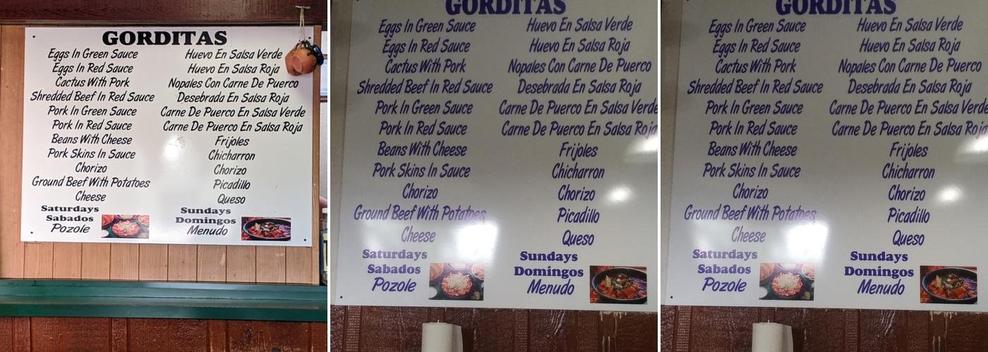 Yolis Restaurant Menu