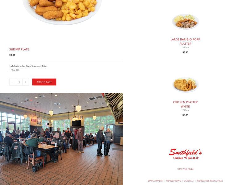 Smithfield's Chicken N Bar-B-Q Menu