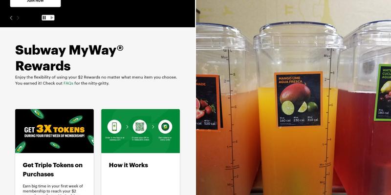 Subway Menu