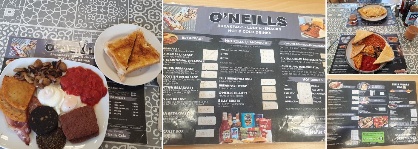 O'Neills Cafè Menu