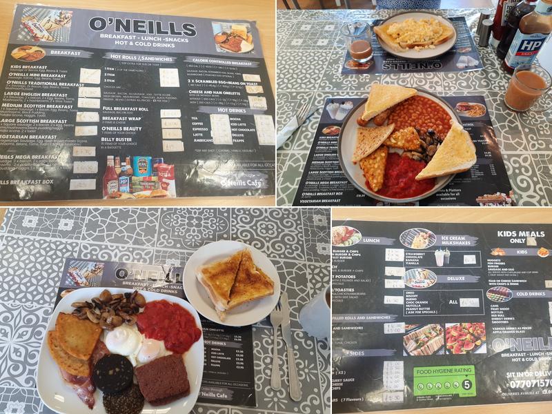 O'Neills Cafè Menu