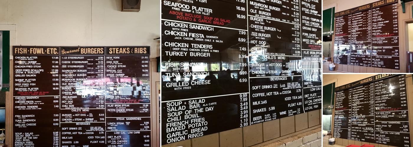Burger Pit Menu