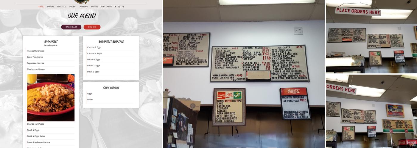 Jalisco Mexican Food Menu