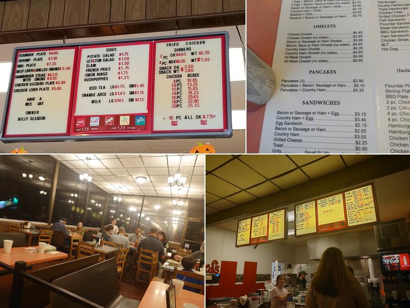 Fred's Restaurant Menu