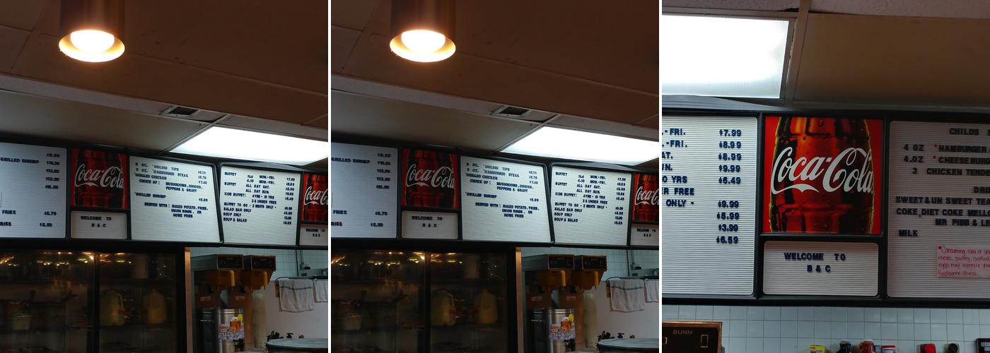 B C Steak & BBQ Menu