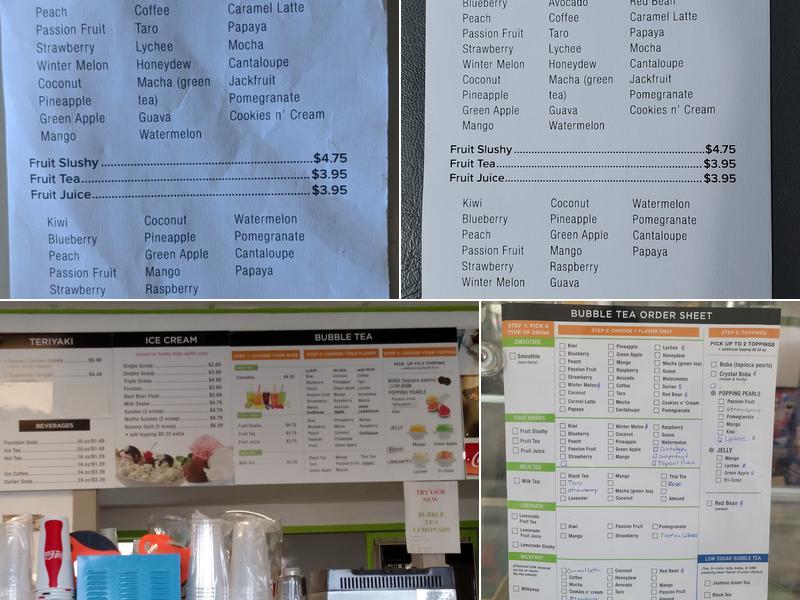 Bubble Tea House Menu