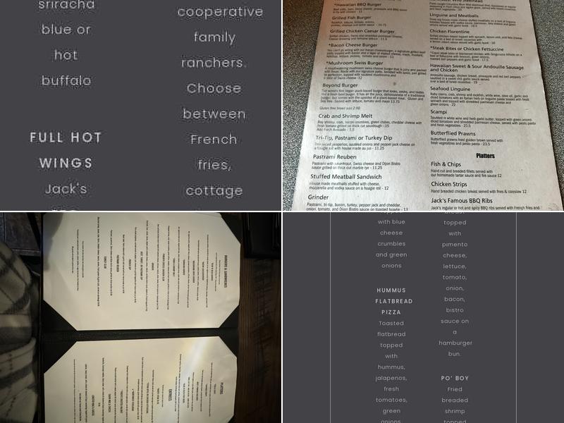 Blac-N-Bleu Bistro Menu