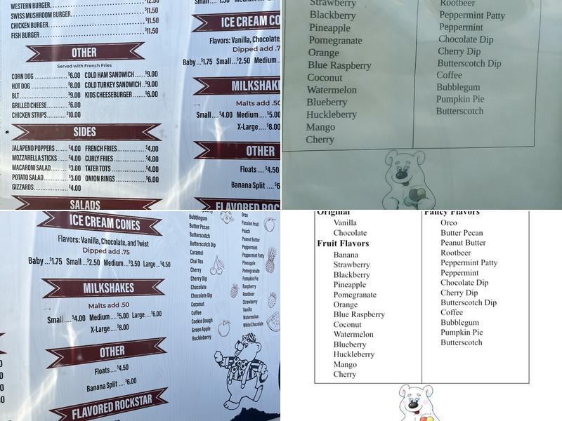 Polar Bear Menu