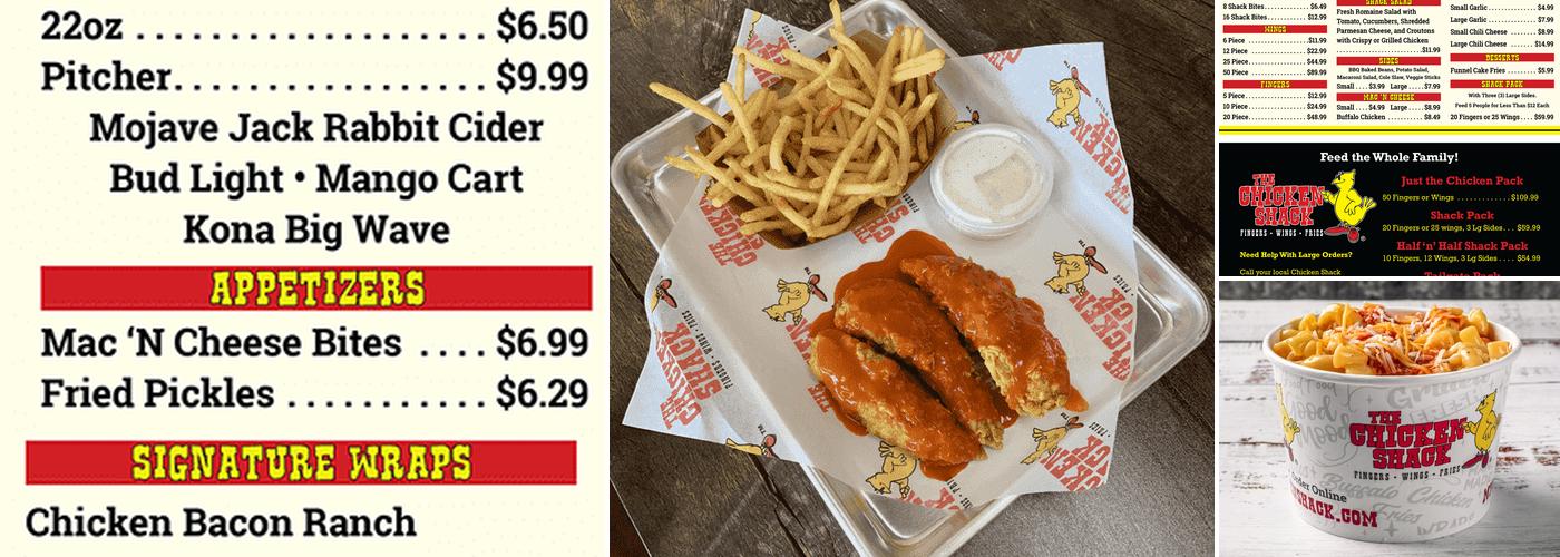 The Chicken Shack Menu