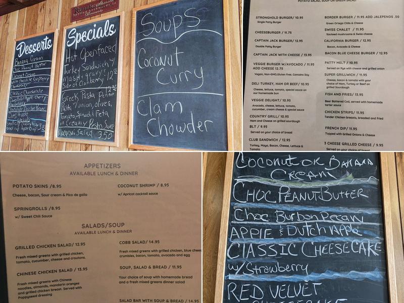 Captain Jack's Stronghold Menu