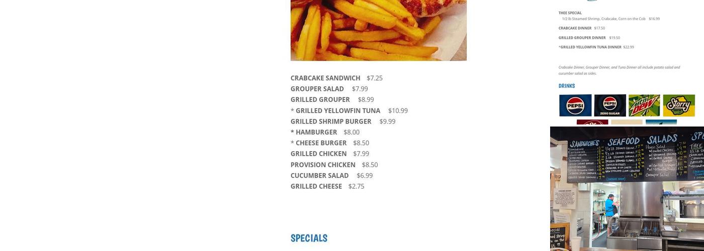 Provision Co Menu
