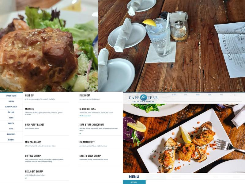 Cape Fear Seafood Company Menu