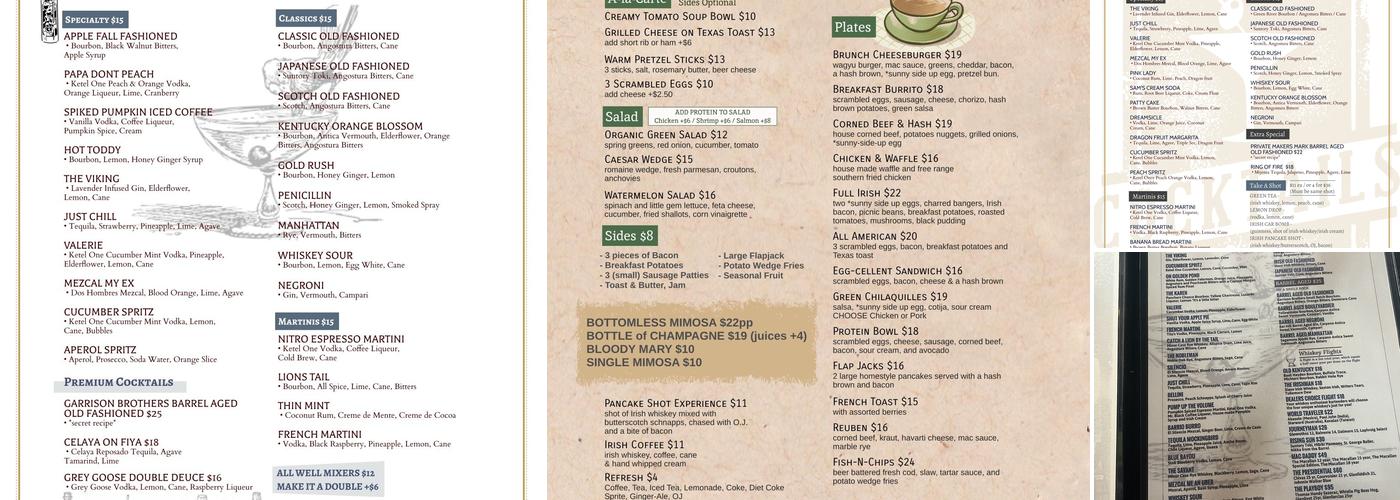 Macallans Public House Menu