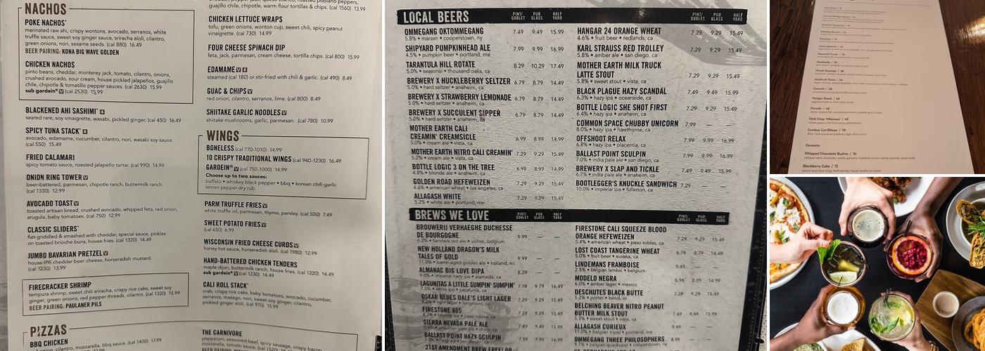 Yard House Menu