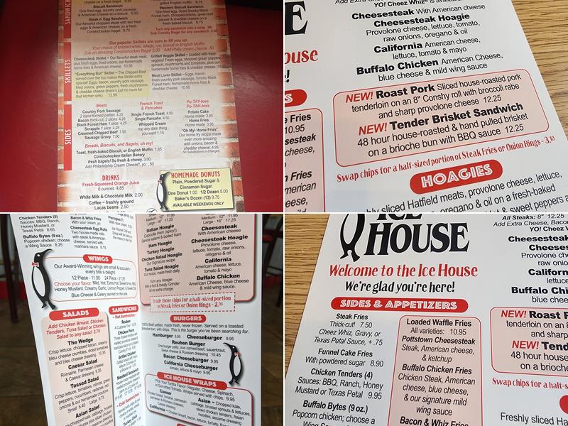 Ice House Menu