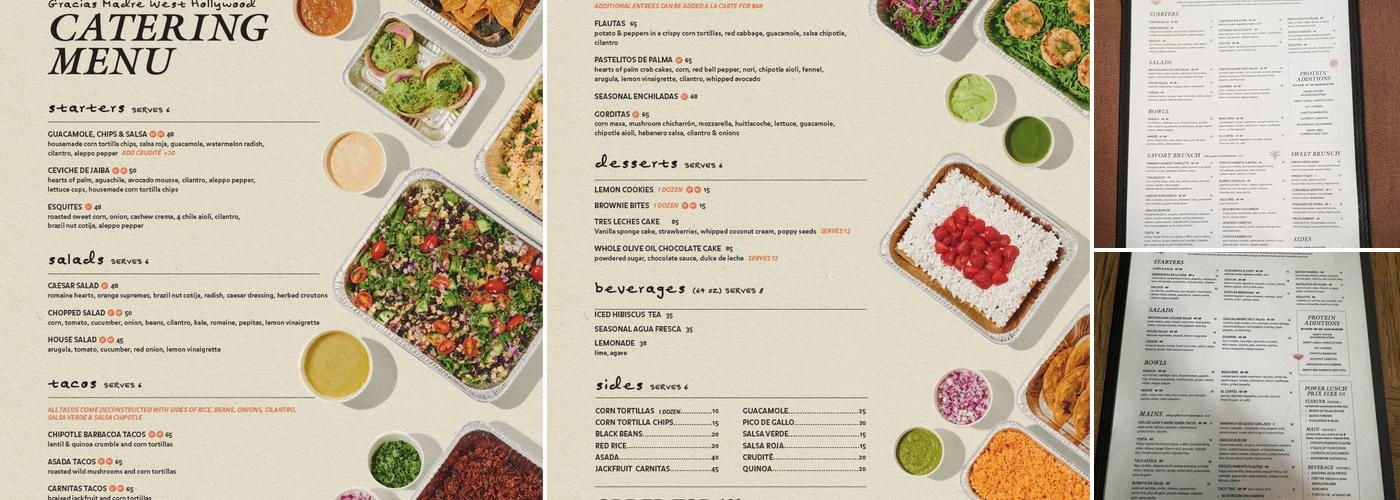 Gracias Madre West Hollywood Menu