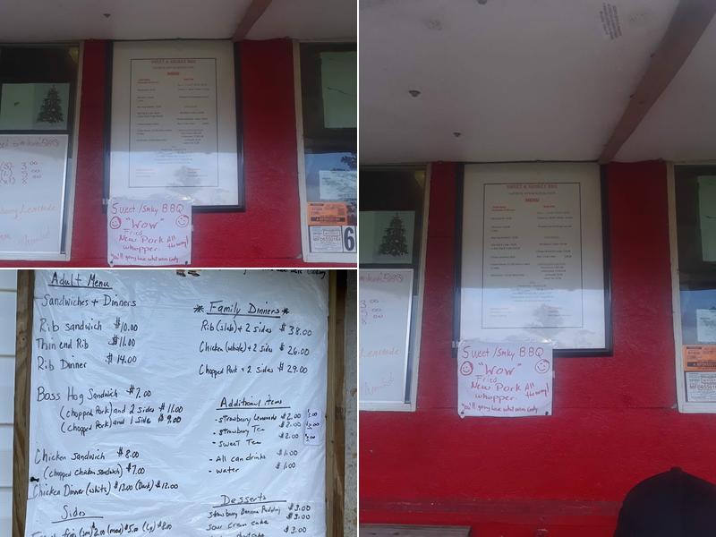 Sweet Smokey's Mobile BBQ Menu