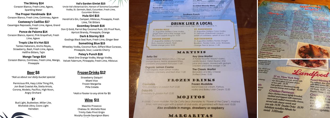 Sunset Grille Menu