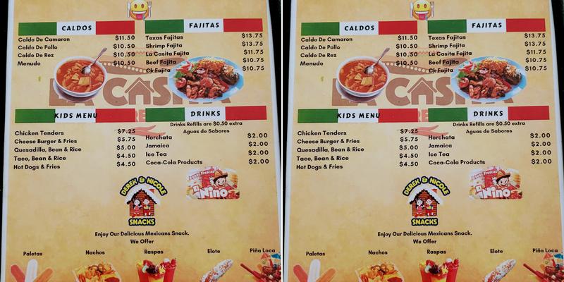 Fresh Start Restaurant Menu